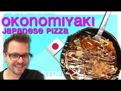 Kyoto – eating Okonomiyaki Japanese Pizza [ Japan travel guide ]