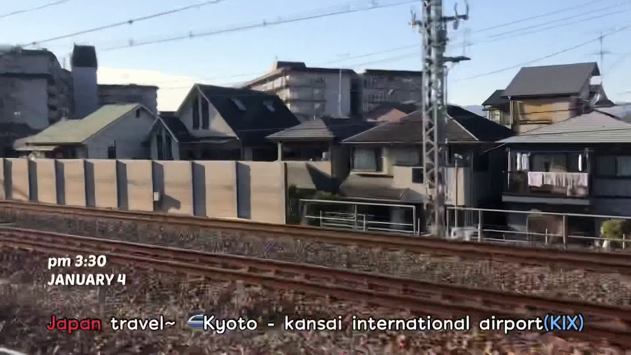 Japan travel / 🚄Kyoto – Kansai airport. 하루카, はるか列車). 最初の家族旅行記 가족여행기록~