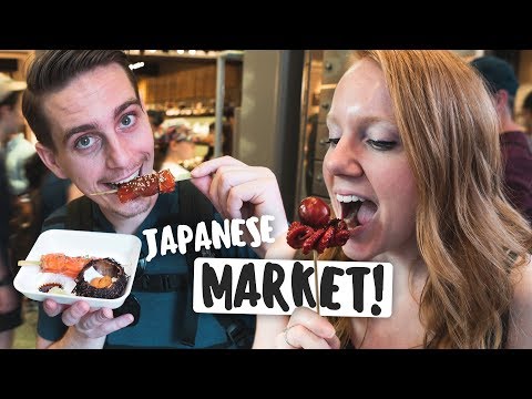 JAPANESE STREET FOOD TOUR! – Nishiki Market (Kyoto, Japan)