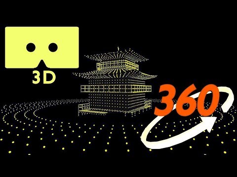 VR 360 3D Experience “Heritages – part 1” Tour of Lights Kyoto Paris NewYork 4K