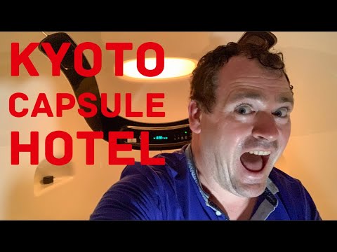Kyoto Capsule hotel tour, 9 hours…